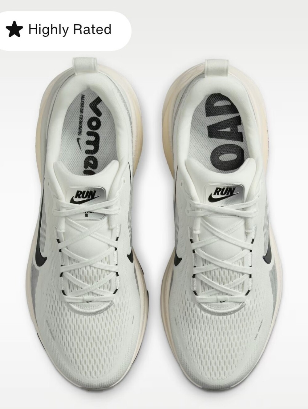 Nike Mens Vomero Zoom White Run Trainer Sneakers